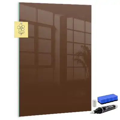 Tableau magnétique pour écrire couleur marron