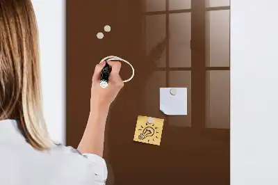 Tableau magnétique pour écrire couleur marron