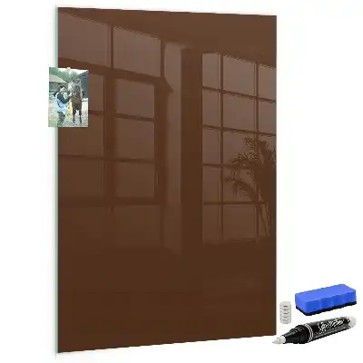 Tableau magnétique pour écrire couleur marron