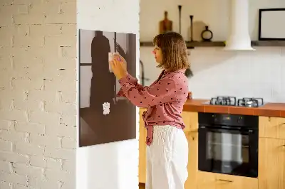 Tableau magnétique pour écrire couleur marron