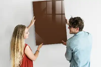 Tableau magnétique pour écrire couleur marron