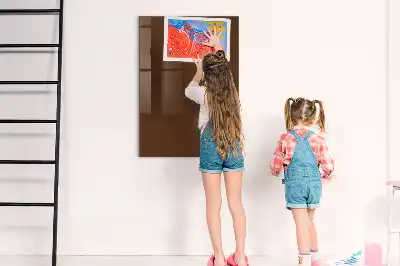 Tableau magnétique pour écrire couleur marron