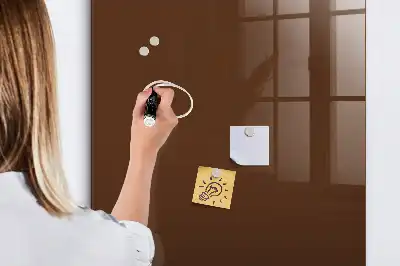 Tableau magnétique pour écrire couleur marron