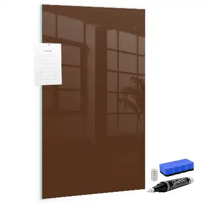 Tableau magnétique pour écrire couleur marron
