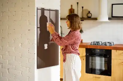 Tableau magnétique pour écrire couleur marron
