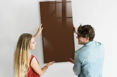 Tableau magnétique pour écrire couleur marron
