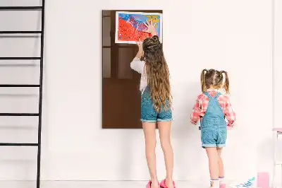 Tableau magnétique pour écrire couleur marron