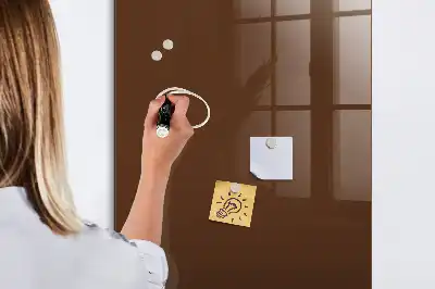 Tableau magnétique pour écrire couleur marron
