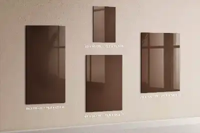 Tableau magnétique pour écrire couleur marron
