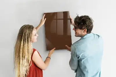 Tableau magnétique pour écrire couleur marron