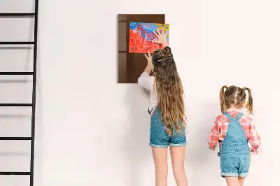 Tableau magnétique pour écrire couleur marron