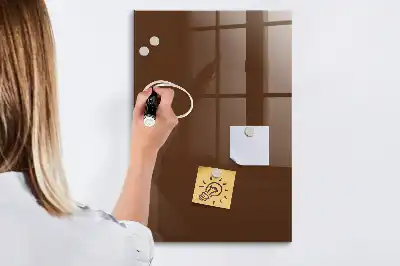 Tableau magnétique pour écrire couleur marron