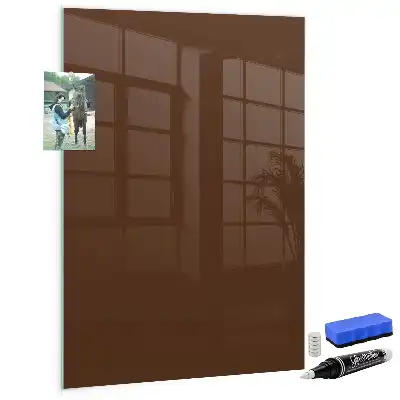 Tableau magnétique pour écrire couleur marron
