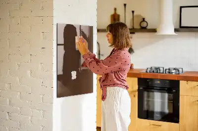 Tableau magnétique pour écrire couleur marron