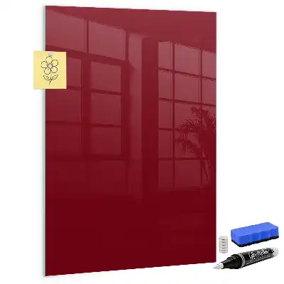Tableau magnétique pour écrire de couleur bordeaux