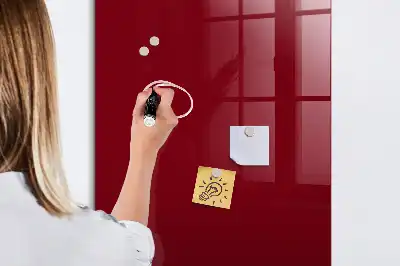 Tableau magnétique pour écrire de couleur bordeaux