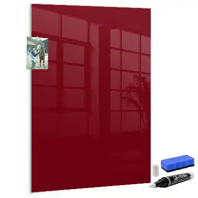 Tableau magnétique pour écrire de couleur bordeaux