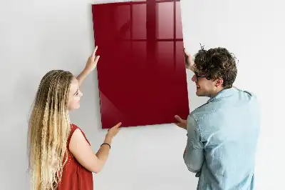 Tableau magnétique pour écrire de couleur bordeaux