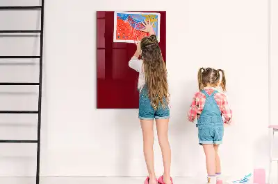 Tableau magnétique pour écrire de couleur bordeaux