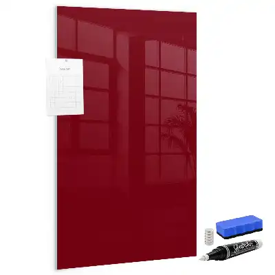 Tableau magnétique pour écrire de couleur bordeaux