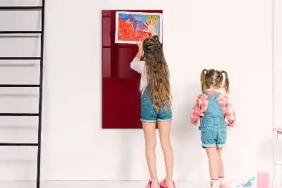 Tableau magnétique pour écrire de couleur bordeaux