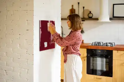 Tableau magnétique pour écrire de couleur bordeaux