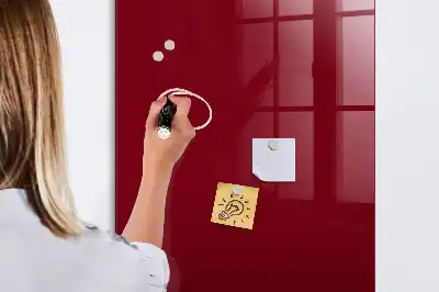 Tableau magnétique pour écrire de couleur bordeaux