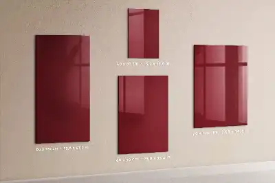 Tableau magnétique pour écrire de couleur bordeaux