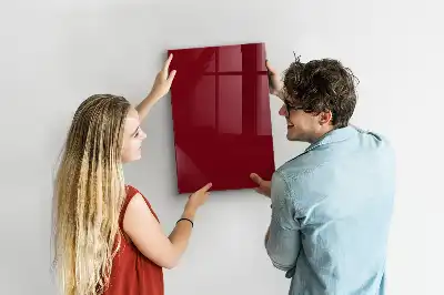 Tableau magnétique pour écrire de couleur bordeaux