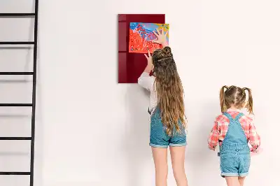 Tableau magnétique pour écrire de couleur bordeaux