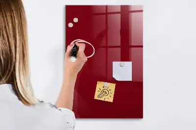 Tableau magnétique pour écrire de couleur bordeaux