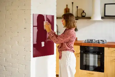 Tableau magnétique pour écrire de couleur bordeaux