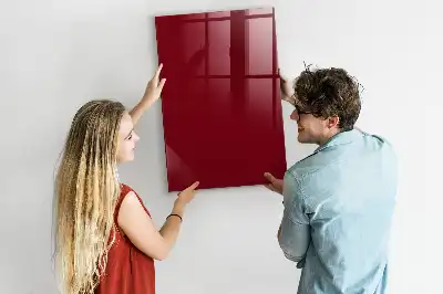 Tableau magnétique pour écrire de couleur bordeaux