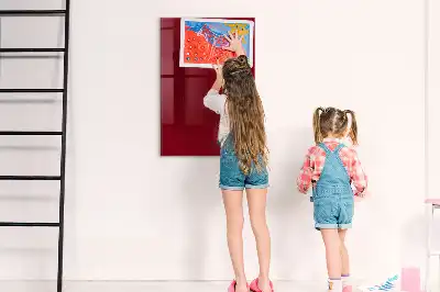 Tableau magnétique pour écrire de couleur bordeaux