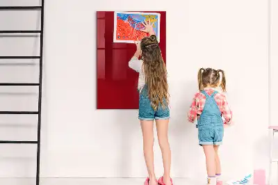 Tableau magnétique pour dessiner couleur rouge