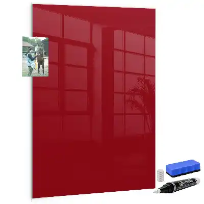 Tableau magnétique pour dessiner couleur rouge
