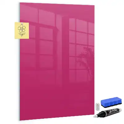 Tableau magnétique pour écrire couleur rose vif