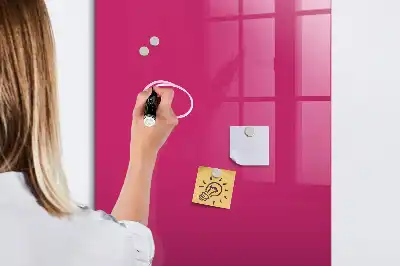 Tableau magnétique pour écrire couleur rose vif