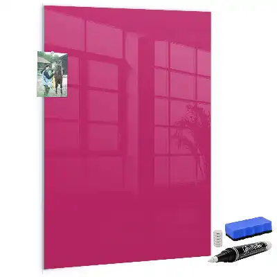 Tableau magnétique pour écrire couleur rose vif