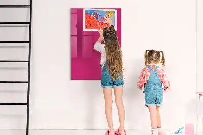 Tableau magnétique pour écrire couleur rose vif
