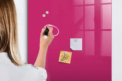 Tableau magnétique pour écrire couleur rose vif
