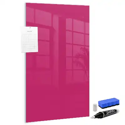 Tableau magnétique pour écrire couleur rose vif