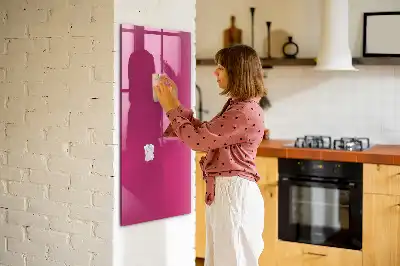 Tableau magnétique pour écrire couleur rose vif