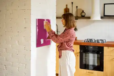 Tableau magnétique pour écrire couleur rose vif