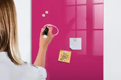 Tableau magnétique pour écrire couleur rose vif