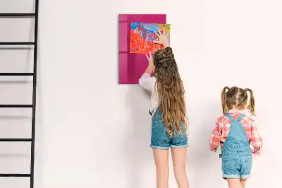 Tableau magnétique pour écrire couleur rose vif