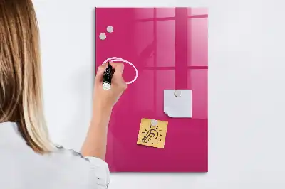 Tableau magnétique pour écrire couleur rose vif