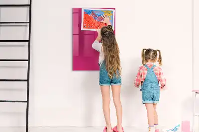 Tableau magnétique pour écrire couleur rose vif