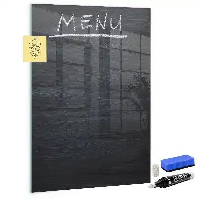 Panneau de menu magnétique tableau pour écrire