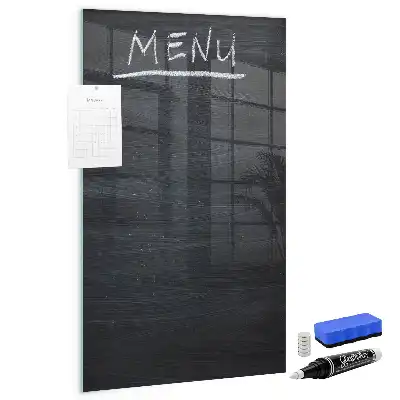 Panneau de menu magnétique tableau pour écrire